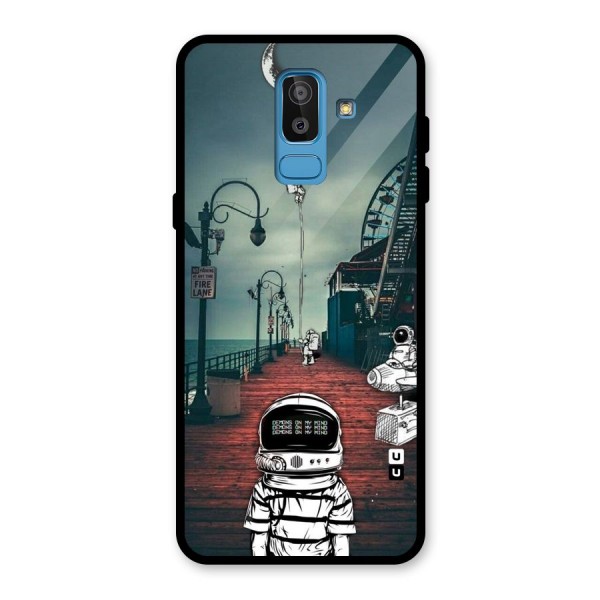 Robotic Design Glass Back Case for Galaxy J8