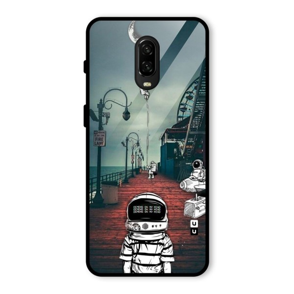 Robotic Design Glass Back Case for OnePlus 6T