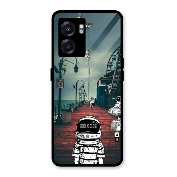 Robotic Design Glass Back Case for Oppo K10 (5G)