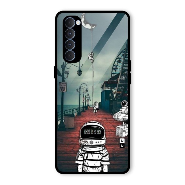 Robotic Design Glass Back Case for Oppo Reno4 Pro