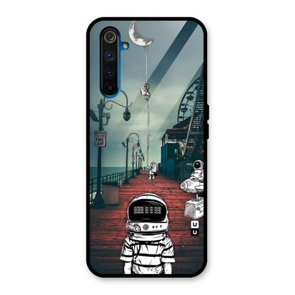 Robotic Design Glass Back Case for Realme 6 Pro