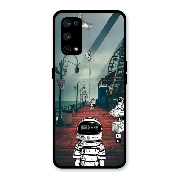 Robotic Design Glass Back Case for Realme X7 Pro