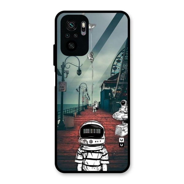 Robotic Design Glass Back Case for Redmi Note 10