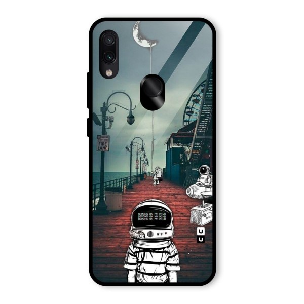 Robotic Design Glass Back Case for Redmi Note 7