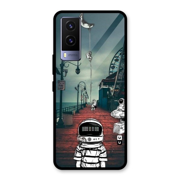 Robotic Design Glass Back Case for Vivo V21e 5G