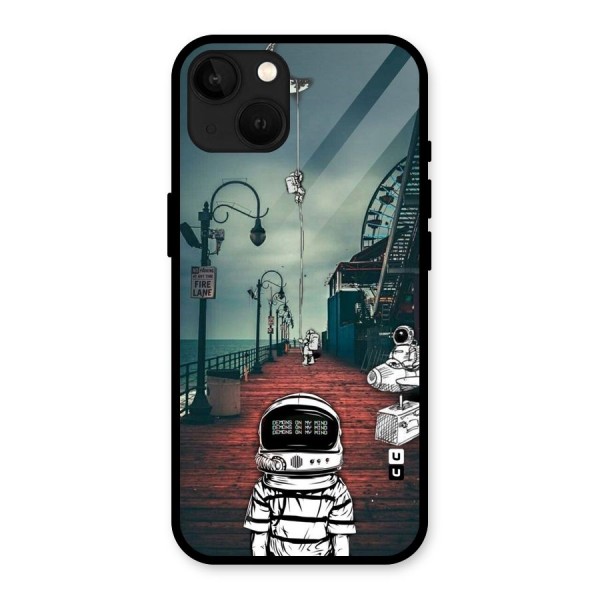 Robotic Design Glass Back Case for iPhone 13