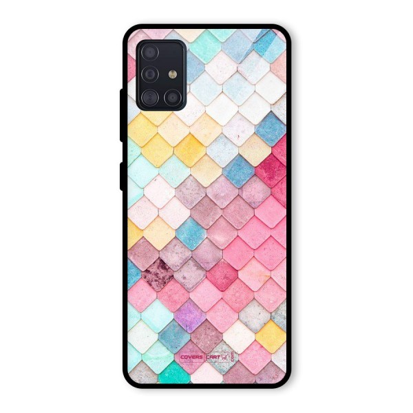 Rocks Pattern Design Glass Back Case for Galaxy A51