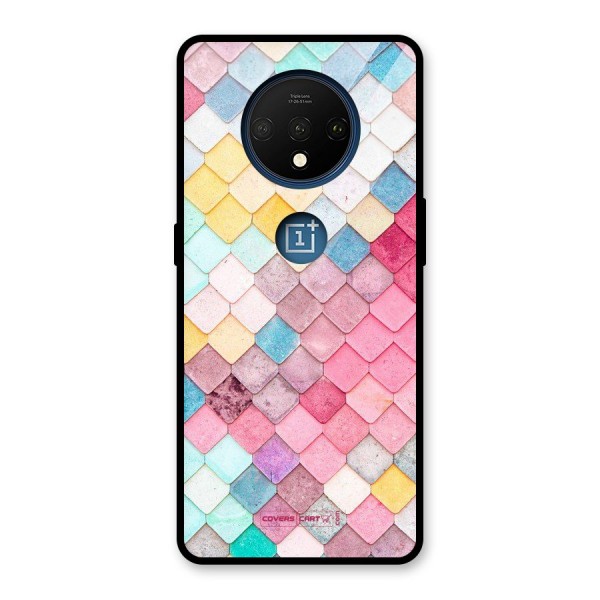 Rocks Pattern Design Glass Back Case for OnePlus 7T