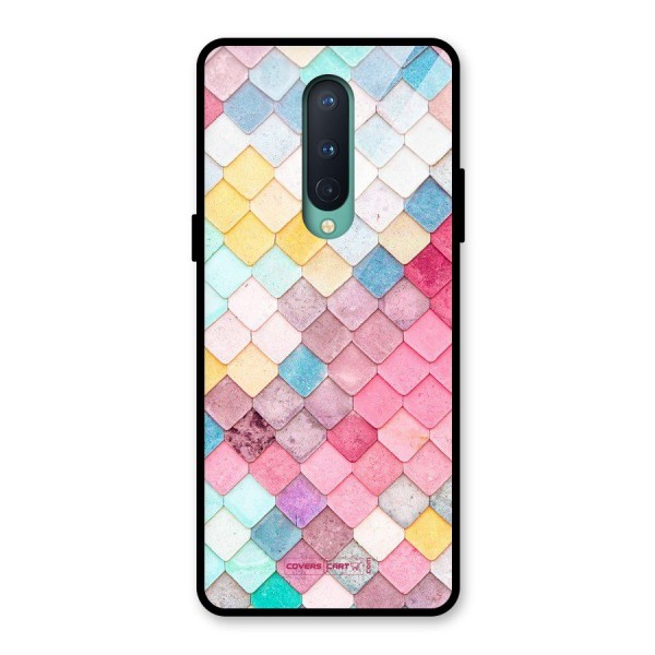 Rocks Pattern Design Glass Back Case for OnePlus 8