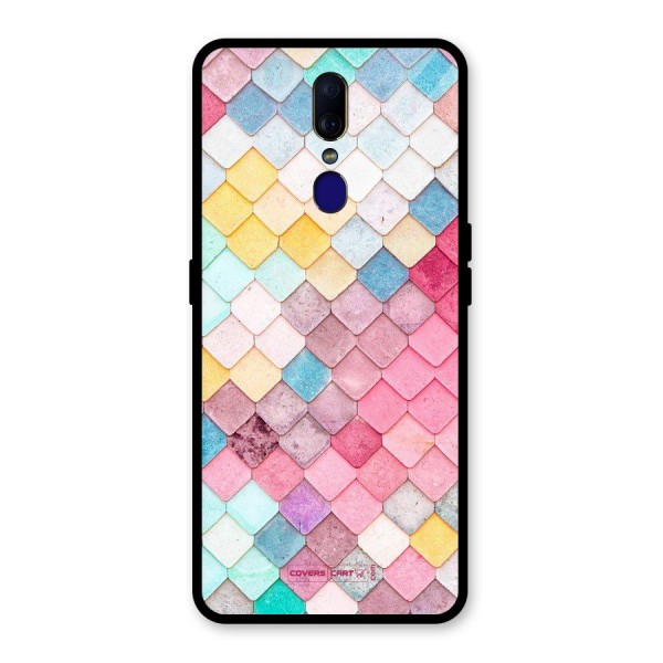 Rocks Pattern Design Glass Back Case for Oppo F11