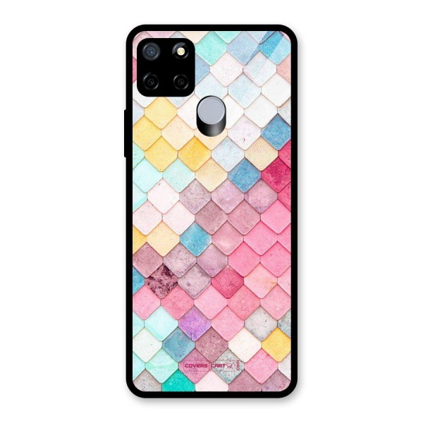 Rocks Pattern Design Glass Back Case for Realme C15