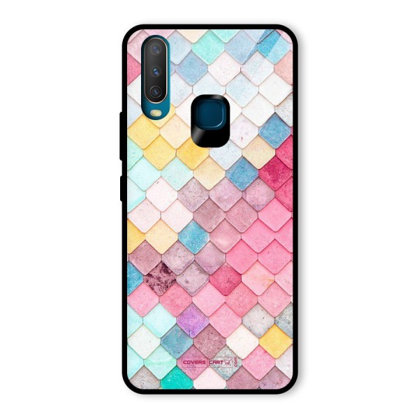 Rocks Pattern Design Glass Back Case for Vivo Y12