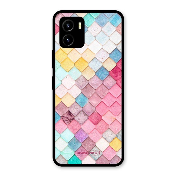 Rocks Pattern Design Glass Back Case for Vivo Y15s