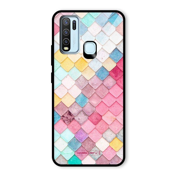 Rocks Pattern Design Glass Back Case for Vivo Y50