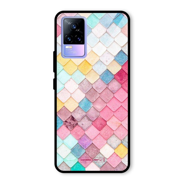 Rocks Pattern Design Glass Back Case for Vivo Y73