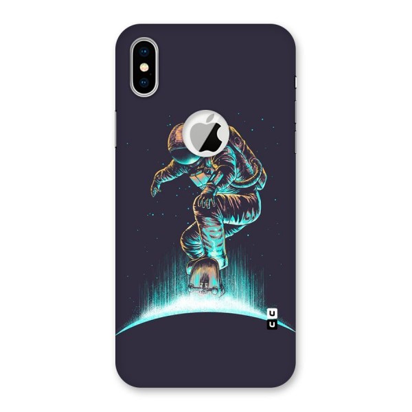 Rolling Spaceman Back Case for iPhone XS Logo Cut