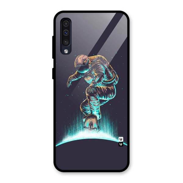 Rolling Spaceman Glass Back Case for Galaxy A50s