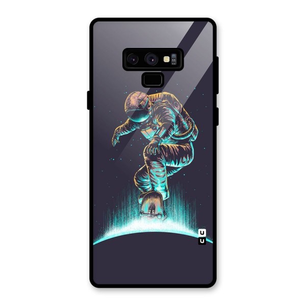 Rolling Spaceman Glass Back Case for Galaxy Note 9