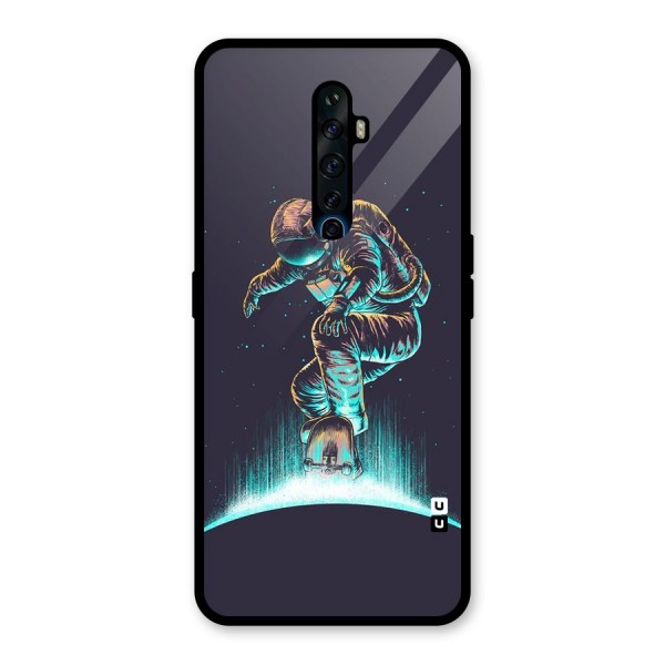 Rolling Spaceman Glass Back Case for Oppo Reno2 Z