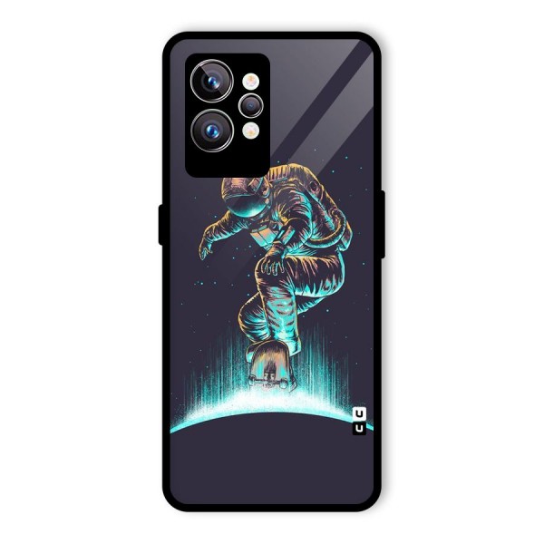 Rolling Spaceman Glass Back Case for Realme GT2 Pro