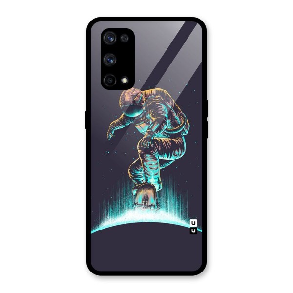 Rolling Spaceman Glass Back Case for Realme X7 Pro