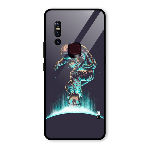 Rolling Spaceman Glass Back Case for Vivo V15