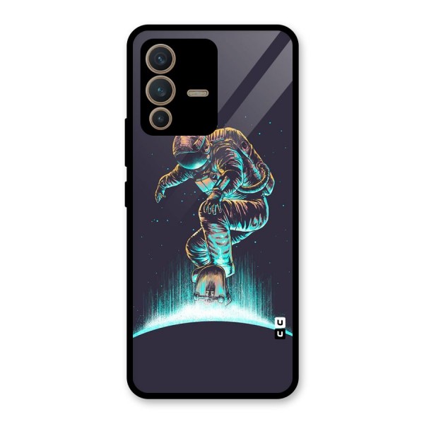 Rolling Spaceman Glass Back Case for Vivo V23 5G