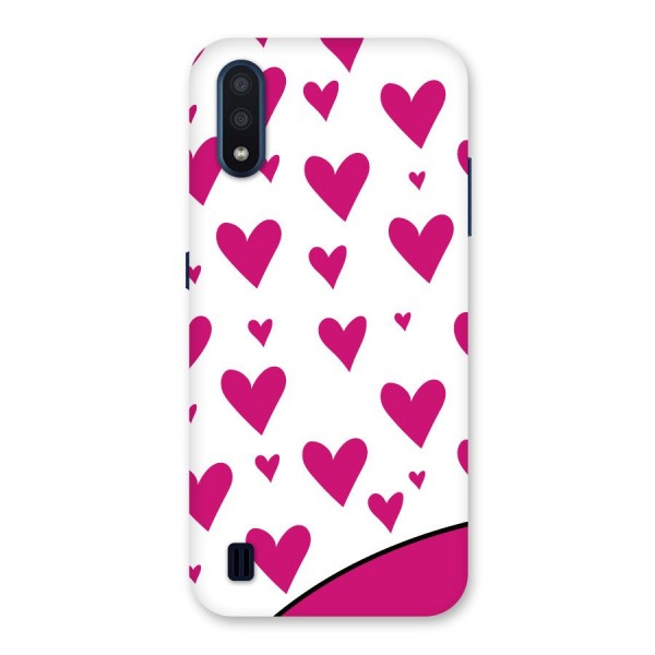 Romantic Couples with Hearts Back Case for Galaxy M01