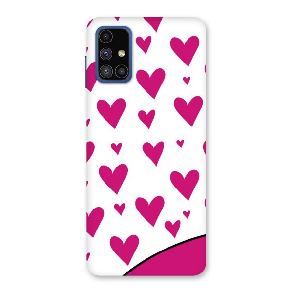 Romantic Couples with Hearts Back Case for Galaxy M51