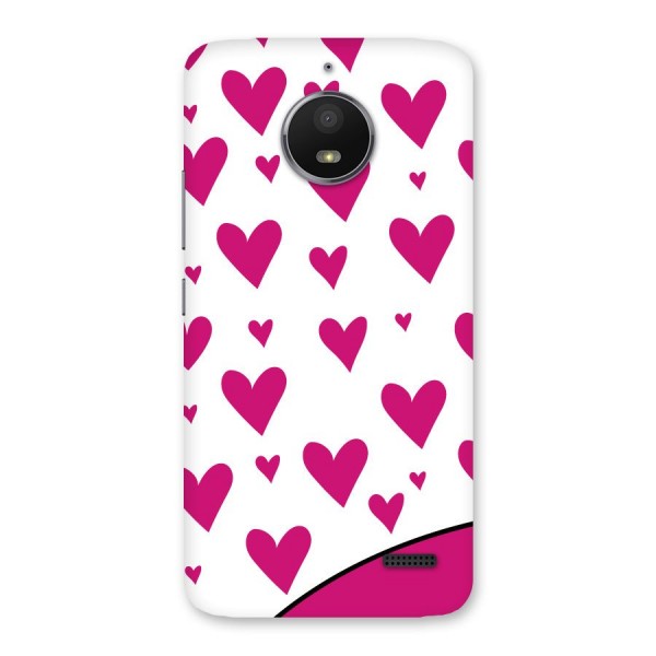 Romantic Couples with Hearts Back Case for Moto E4