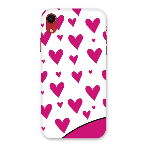 Romantic Couples with Hearts Back Case for iPhone XR