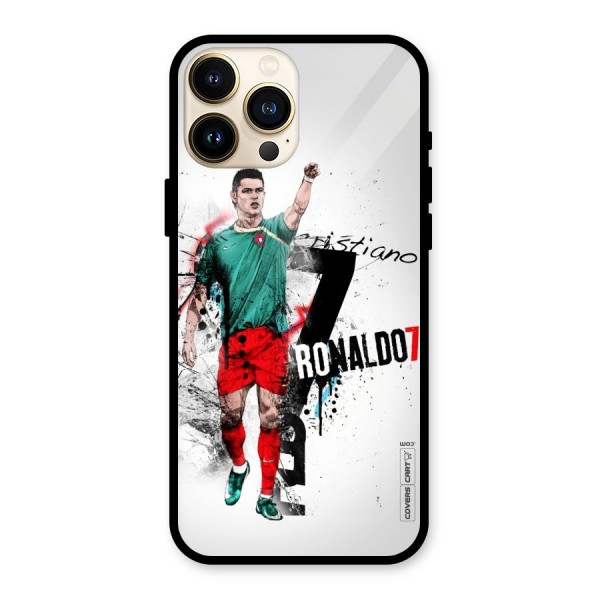Ronaldo In Portugal Jersey Glass Back Case for iPhone 13 Pro Max