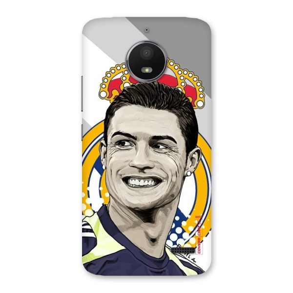 Ronaldo Madrid King Back Case for Moto E4