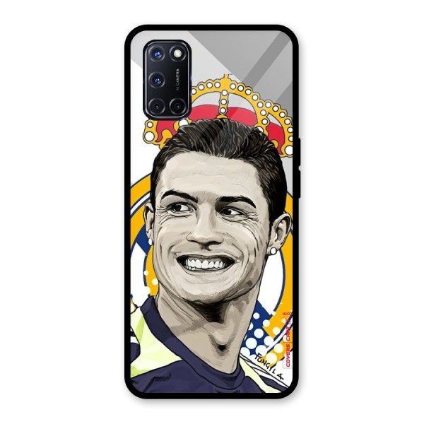 Ronaldo Madrid King Glass Back Case for Oppo A52