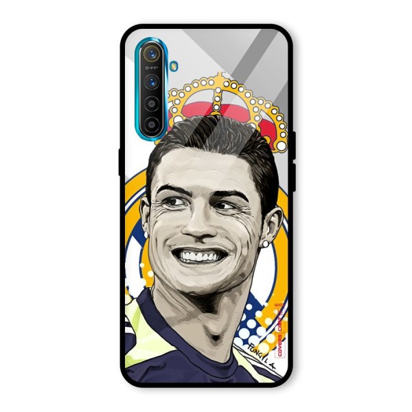 Ronaldo Madrid King Glass Back Case for Realme XT