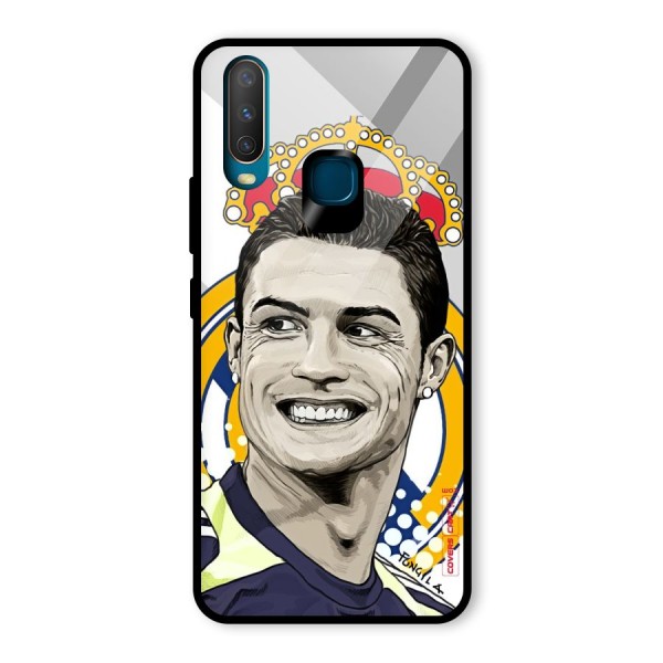 Ronaldo Madrid King Glass Back Case for Vivo Y17