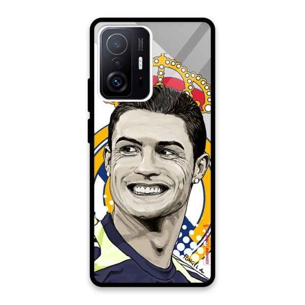 Ronaldo Madrid King Glass Back Case for Xiaomi 11T Pro