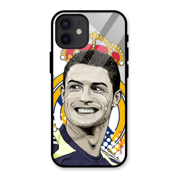 Ronaldo Madrid King Glass Back Case for iPhone 12