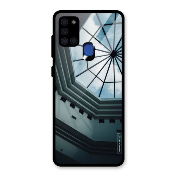 Rooftop Perspective Glass Back Case for Galaxy A21s