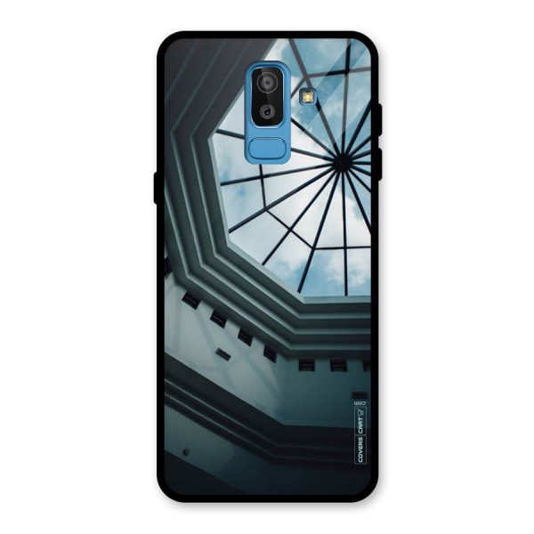 Rooftop Perspective Glass Back Case for Galaxy J8