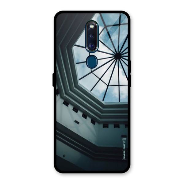 Rooftop Perspective Glass Back Case for Oppo F11 Pro