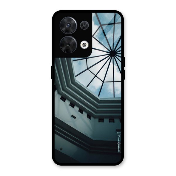 Rooftop Perspective Glass Back Case for Oppo Reno8 5G