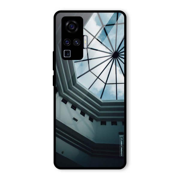 Rooftop Perspective Glass Back Case for Vivo X50 Pro