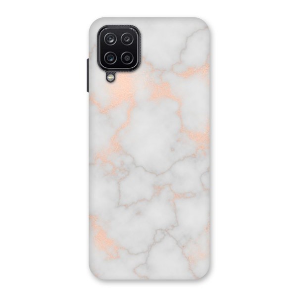 RoseGold Marble Back Case for Galaxy A12