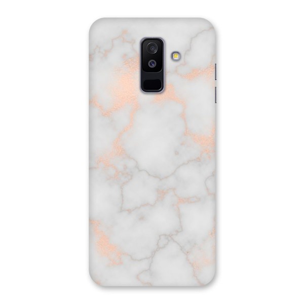 RoseGold Marble Back Case for Galaxy A6 Plus