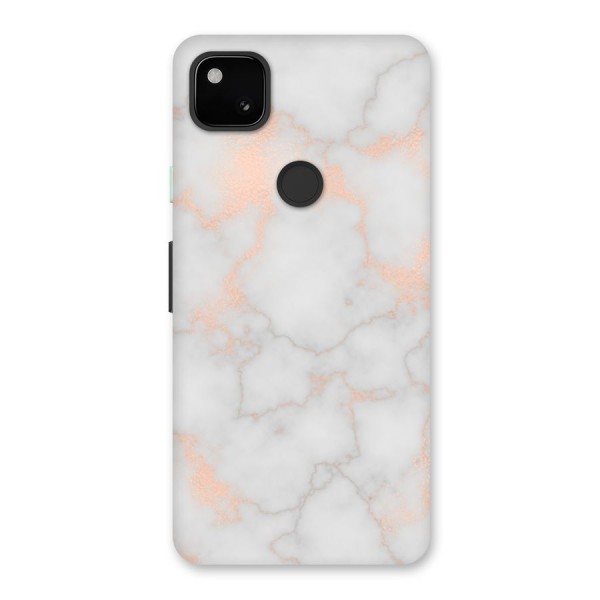 RoseGold Marble Back Case for Google Pixel 4a