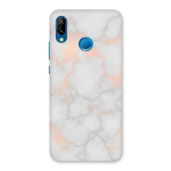 RoseGold Marble Back Case for Huawei P20 Lite