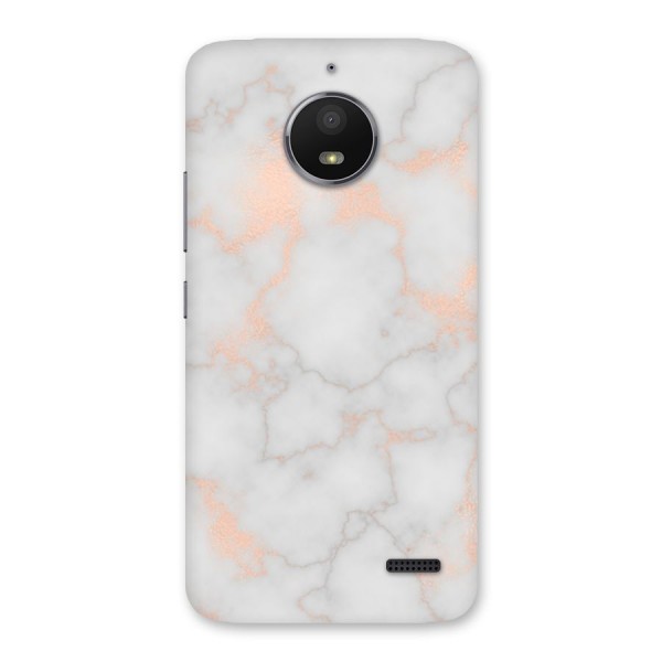 RoseGold Marble Back Case for Moto E4