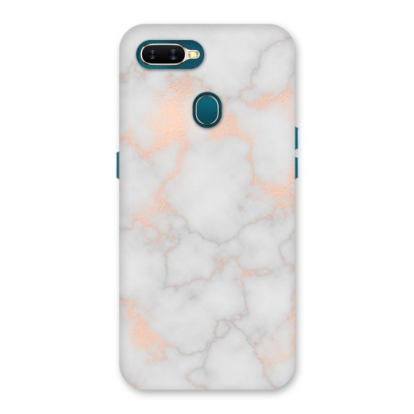 RoseGold Marble Back Case for Oppo A12