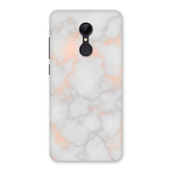 RoseGold Marble Back Case for Redmi 5